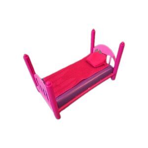LOL REPLACEMENT Dolls Bed Pink With Purple Mattress 4.5"L X 1.5W Dollhouse Parts